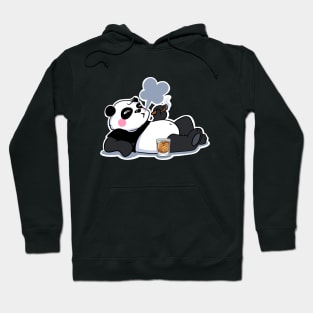 Smoking Dandy Panda with Whiskey Hoodie